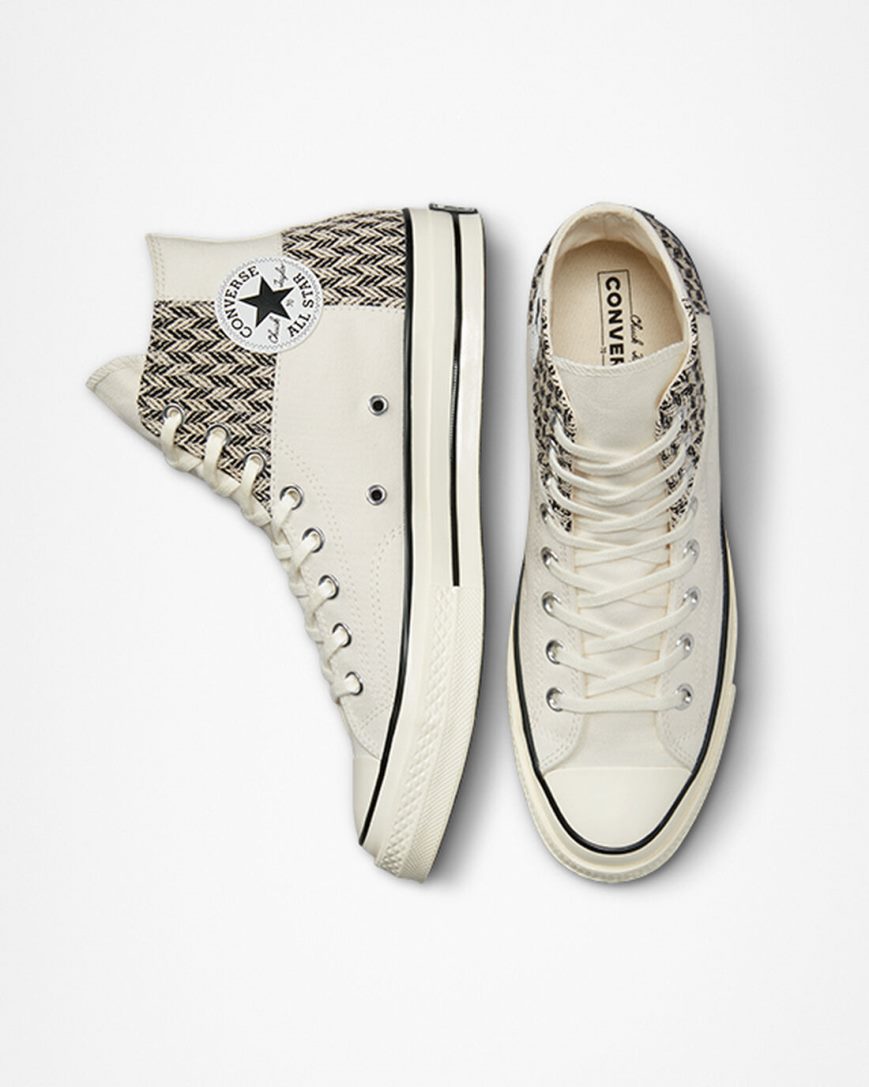 Tenisky Vysoke Converse Chuck 70 Patchwork Panske Béžové Biele Čierne | SK DPLHE7